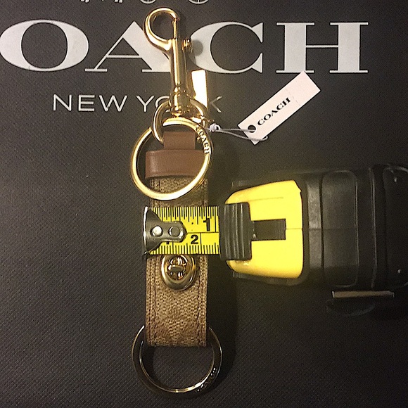 (UNISEX) COACH - TRIGGER SNAP BAG CHARM/KEYCHAIN IN CANVAS - Picture 10 of 13